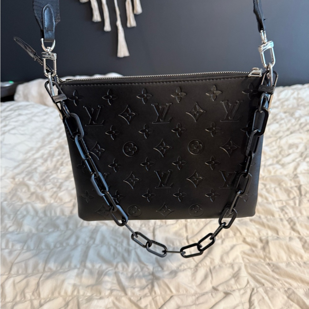 Black Monogram Crossbody Bag